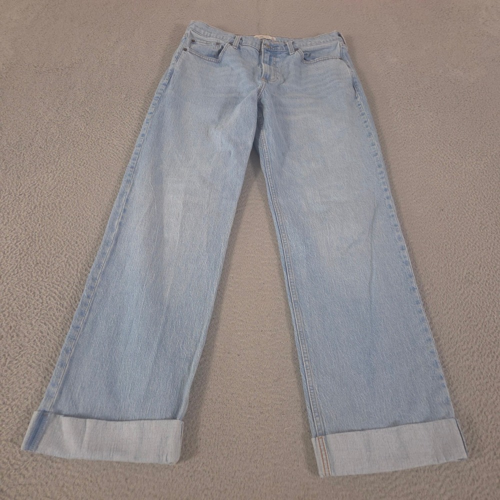 Abercrombie & Fitch Jeans Womens 30/10 Long Light The Baggy Low Rise Straight